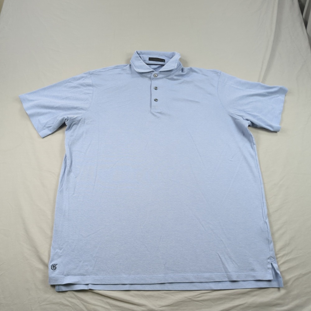 Greyson Shirt Mens Extra Large Blue Polo Performance Stretch